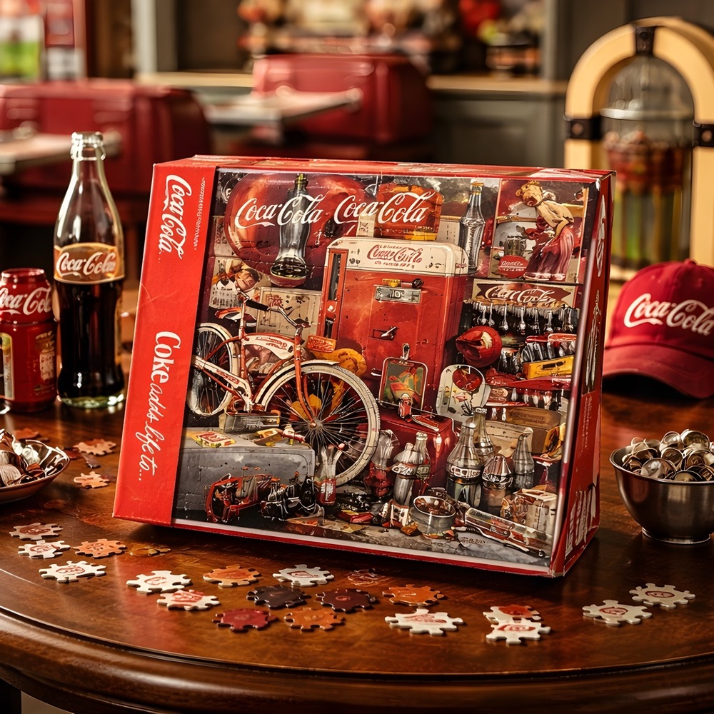 Vintage 1991 Coca-Cola Collage 2000 Piece Puzzle